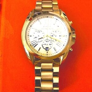 Michael Kors Bradshaw Chronograph Gold-Tone Stainless Steel